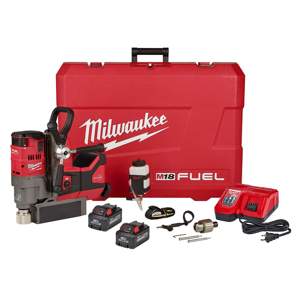 KIT DE TALADRO MAGNÉTICO M18 FUEL DE 1-1/2, INCLUYE 2 BATERIA DE 8 AMP Y CARGADOR