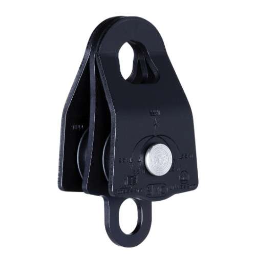 POLEA DOBLE ALUMINIO SMC JRB NEGRA 22 KN