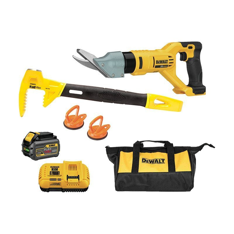 KIT PARA REMOCION DE PARABRISAS DEWALT CON BATERIA Y CARGADOR