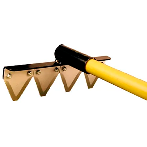 RASTRILLO SEGADOR CON MANGO DE FIBRA DE VIDRIO DE 5 PIES/1.50 MTS