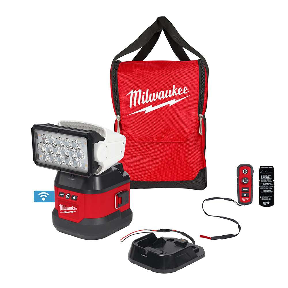 FOCO DE BUSQUEDA ESTACIONARIO M18 UTILITY CON CONTROL REMOTO, BASE Y CARRY BAG