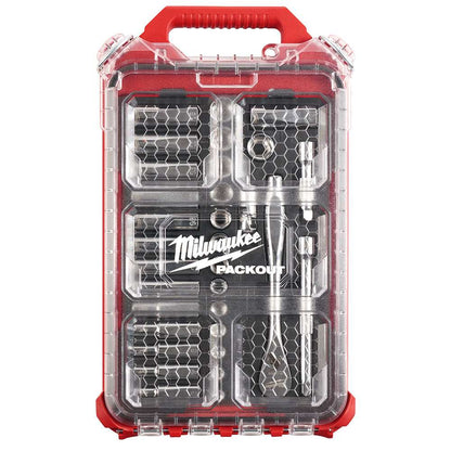 JUEGO DE TRINQUETE Y DADOS MÉTRICOS DE 3/8 DE 32 PIEZAS CON ORGANIZADOR COMPACTO DE BAJO PERFIL PACKOUT