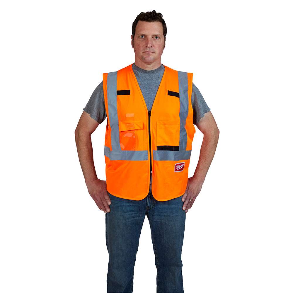 CHALECO REFLECTANTE HI VIS VEST – ORANGE – L/XL – ANSI