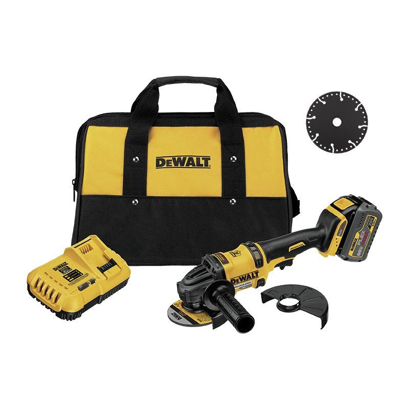 KIT ESMERIL ANGULAR DEWALT CON CARGADOR Y BATERIA