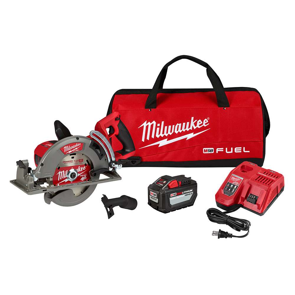 KIT SIERRA CIRCULAR DE 7-1/4 M18 CON BATERIA DE 12 AMP Y CARGADOR MULTIVOLTAJE ( HOJA, BOLSO Y LLAVE)