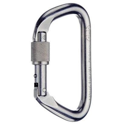 MOSQUETON SMC ACERO INOXIDABLE LARGE D ROSCA 46 KN